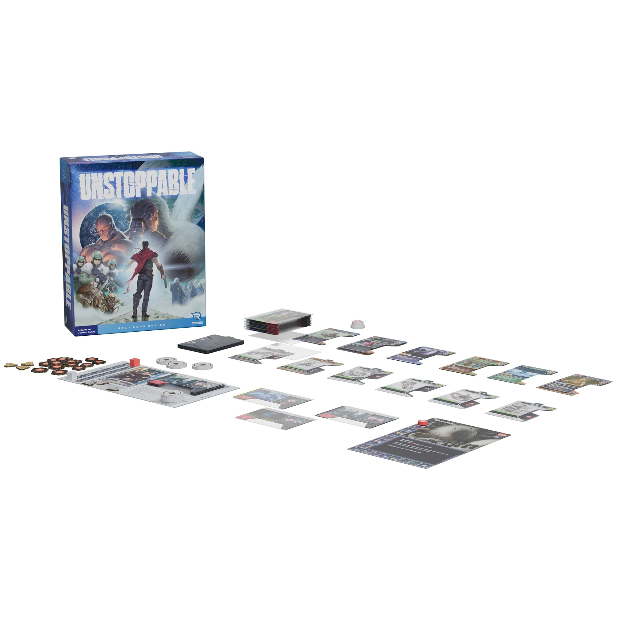 Renegade Games Studios: Unstoppable - A Solo Hero Series Card Crafting Game by John D. Clair, Roguelike Momentum Deckbuilder, Ages 14+, 1-2 Players