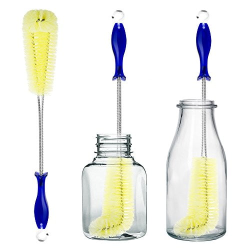 Long Bottle Brush Cleaner 16" Bottle Cleaning Brush Flexional Water