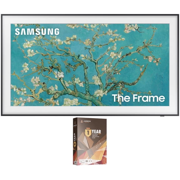 Samsung QN32LS03CBFXZA 32 Inch The Frame QLED Smart TV with Art Mode and an Additional 1 Year Extended Amber Protection (2023)