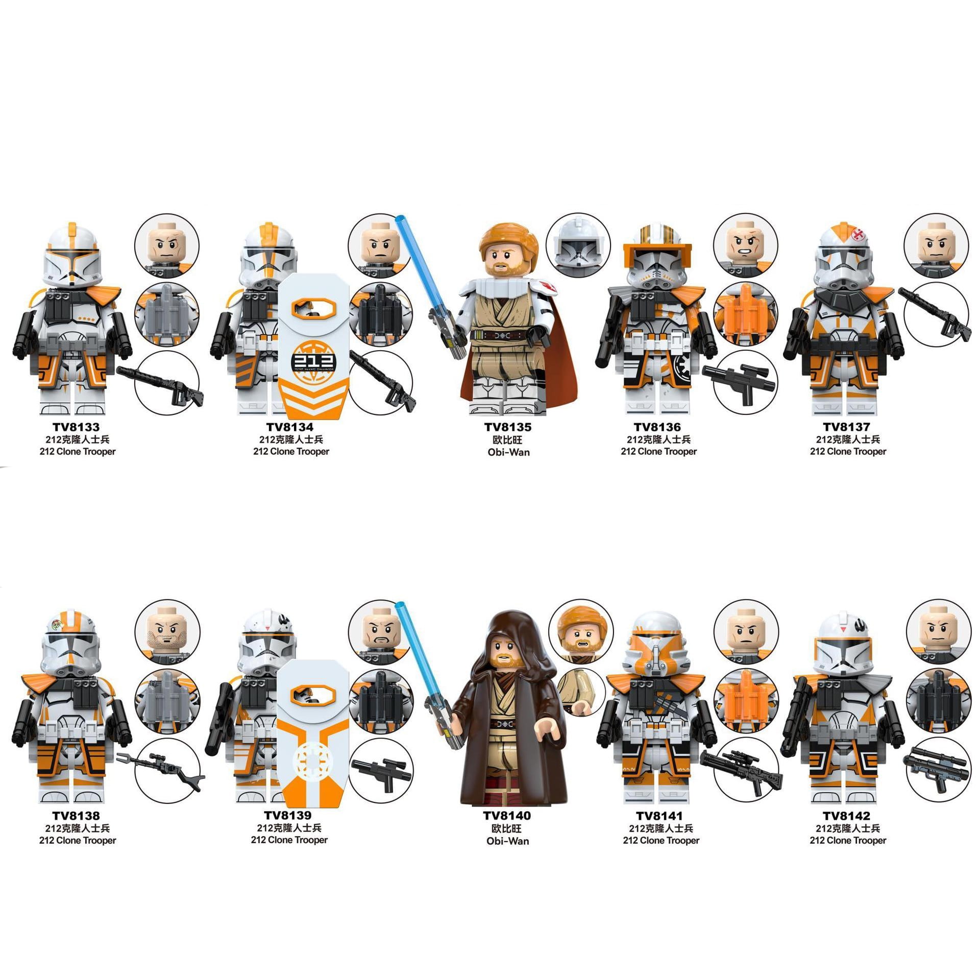 JoyRide 501st 212st Clone Trooper Obi-Wan 30PCS Block Figures – Anime Character Dolls for Kids’ Creative Play & Gifts