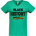 thumbnail image 3 of Inktastic Black History Month Every Day Women's V-Neck T-Shirt, 3 of 5