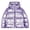 Pink, variant on Lanbubble Girls Shiny Puffer Jacket Hooded Winter Coat Warm Outerwear for Kids 7-14Y
