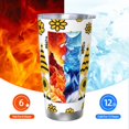 thumbnail image 6 of Salouo Sunflower Gnome Print 20oz Tumbler with Lid,Stainless Steel Vacuum Insulated Tumbler Durable Insulated Coffee Mug Thermal Cup with Splash Proof Sliding Lid-Straw Two-piece Set, 6 of 8