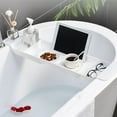 thumbnail image 4 of Bathtub Tray, Bath Caddy Tub Table Plastic Material  For Home White, 4 of 8