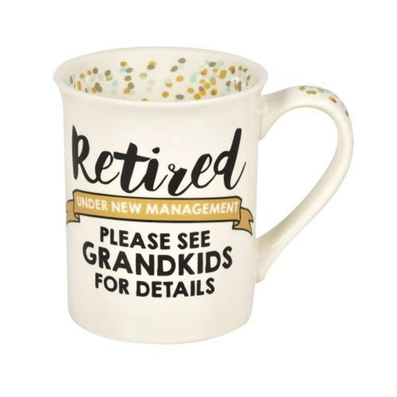 Our Name is Mud RETIRED.GRANDKIDS 16 oz. Stoneware Mug Q-GM23436