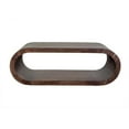 thumbnail image 6 of Hawthorne Collections Ellipse Solid Acacia Wood Coffee Table - Gray, 6 of 8