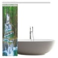 thumbnail image 2 of MYPOP Rainforest Decor Shower Curtain, Large Waterfall in a Forest of Green Tree Branches Vibrant Bathroom Shower Curtain Set with Hooks, 66 X 72 Inches, 2 of 2