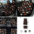 thumbnail image 2 of Jeiento Ladybug 17 Pack Car Interior Accessories Sets, Daisy Car Front Bucket Seat Covers with Split Bench Back Seat Covers, Anti-Slip Floor Mats Steering Wheel Cover Seatbelt Pads Coaster, 2 of 8