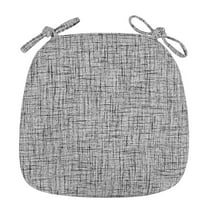 U-Shaped Chair Cushions with Ties - 17"x16" Waterproof Seat Pads for Kitchen/Dining Chairs - Non- Comfort for Wooden/Metal Chairs - Indoor & Patio Furniture Cushion