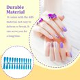 thumbnail image 2 of False Nail Tips Shiny Color Super Coffin Manicure Color Reusable Super Tools Press Lady Detachable DIY Accessories Artificial Fingernails Peacock Blue, 2 of 7