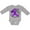 AC-Heather Grey, variant on Inktastic Love, Care, Cure Cystic Fibrosis Awareness Purple Ribbon Boys or Girls Long Sleeve Baby Bodysuit