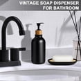 thumbnail image 3 of Set de accesorios de baño ALPIRIRAL negro, 5 piezas de plástico, 3 of 7