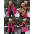 thumbnail image 5 of Fanient Womens Oversized Puffer Vest Sleeveless Zip Up Padded Jacket Vest Lightweight Winter Coat Outwear, 5 of 6