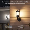 thumbnail image 4 of Lámpara de pared exterior XMCOSY+ 14" RGBCW WiFi Alexa IP65, 4 of 9
