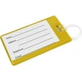 thumbnail image 2 of GFDYREE 25 Pack - Bright Backpack ID Luggage Tags for Student Identification Cards - School Name Badge Holder for Backpacks - Business Card Size with Clear Insert Window by (Yellow), 2 of 7