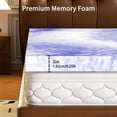 thumbnail image 2 of CHITOOMA 4" Gel Memory Foam Mattress Topper, Non-Slip Design, 2 of 9