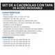 thumbnail image 3 of Ollas de Acero Inoxidable con Asas y Tapa, Juego de 8 piezas Hot Spot Z309, 3 of 3