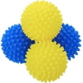 thumbnail image 1 of uxcell 4pcs Reusable Laundry Dryer Balls Vinyl Drying Balls for Reduce Wrinkles Static Fabric Softener Reduce Drying Time Save on Energy, Blue and Yellow, 1 of 5