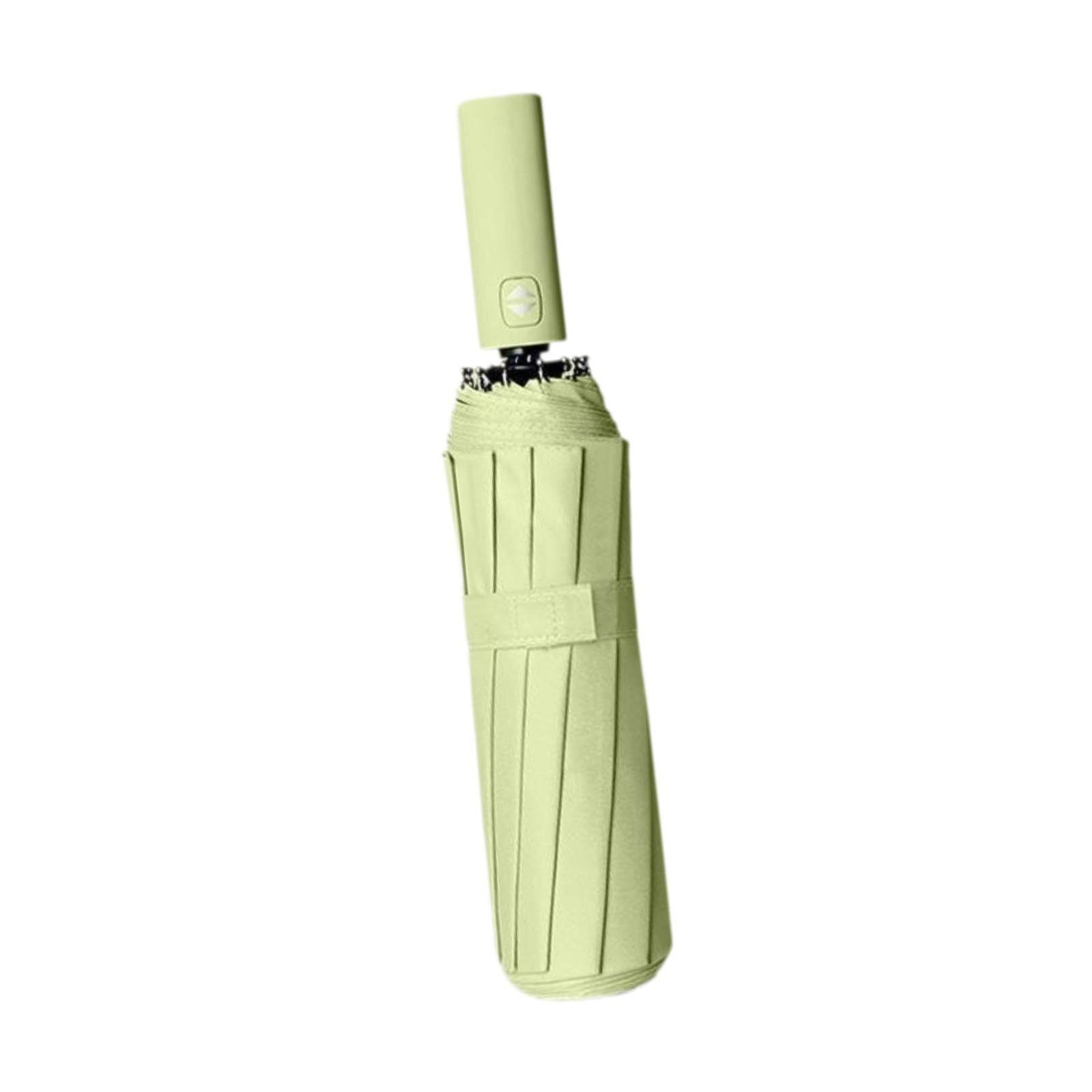 Abbraccia Automatic Umbrella Travel Umbrella Easy Grip Handle Rain Umbrella Sun Protection for Golf Women Men Kids Camping Trip Walking Light Yelllow