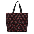 thumbnail image 1 of Disketp Red Snake Bolsa Tote Estampada para Mujer, Bolso de Hombro y de Mano para Compras y Viajes, 1 of 8