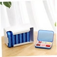thumbnail image 4 of Pretyzoom Blue Portable Medicine Storage case with 7 Layers and 42 Grids for Pills and Tablets ABS PP Dustproof 6 Compartments, 4 of 8