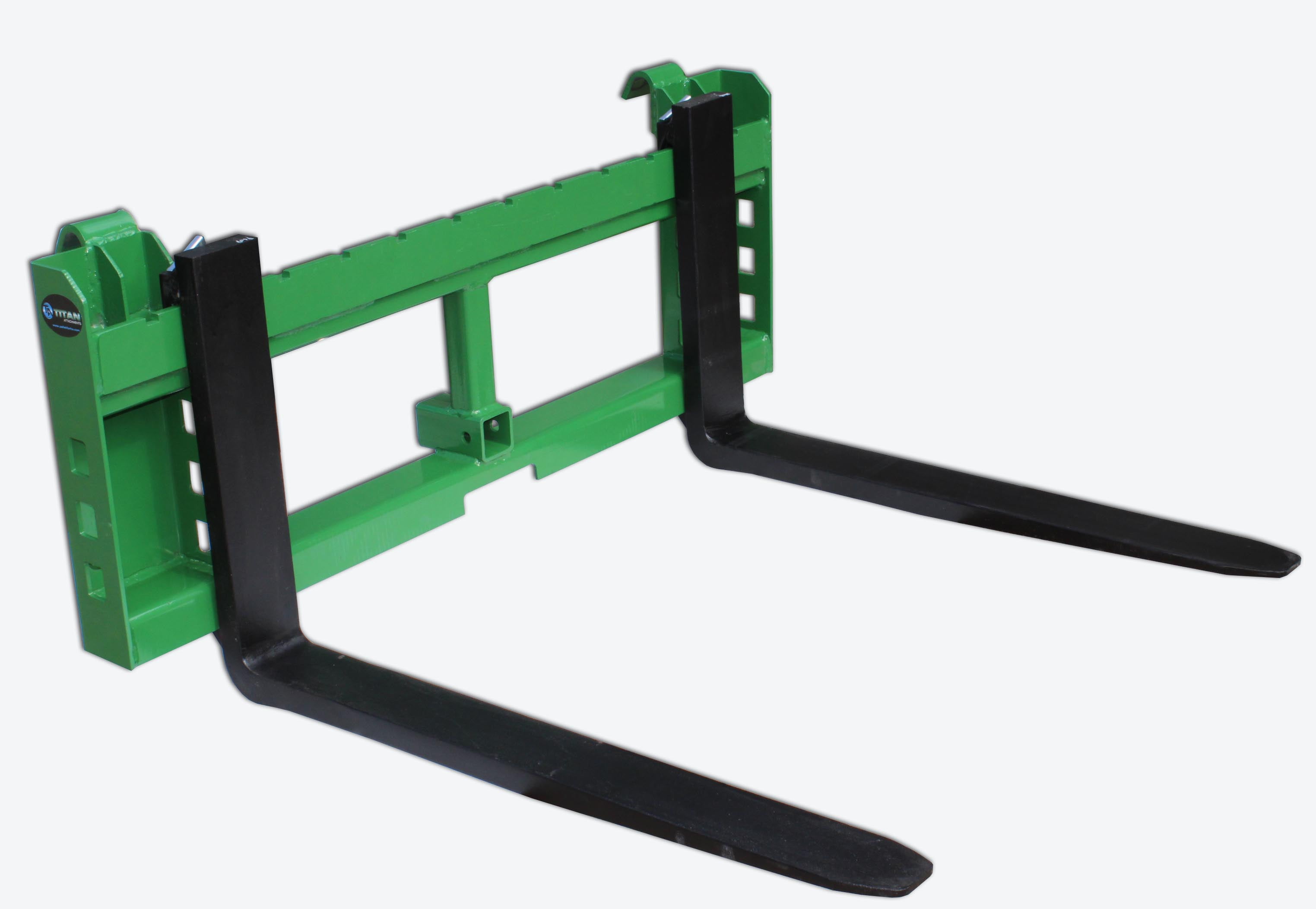 42" Pallet Fork Attachment with 2" Trailer Receiver Hitch fits John