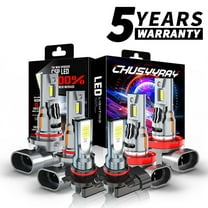 For 2009-2017 Dodge Ram 1500 6x LED Headlight Fog Light Bulbs Combo Kit 6000K