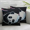 thumbnail image 3 of ONETECH Funny Panda Bear Gifts for Women Men , Cute Panda Bear Pillow Case  Panda Themed Room Bedroom Sofa Home Decor, 3 of 5