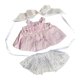 thumbnail image 2 of Falda con tirantes CUTICAT para muñecas de peluche Juego de simulación de moda Ropa de bricolaje rosa, 2 of 8