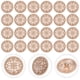 thumbnail image 2 of 30 botones huecos de 23 mm con elegante hebilla de metal, herramientas para manualidades, botones de costura DIY para decoración (dorados), 2 of 4