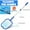 Skimmer Net +Telescopic Pole, variant on YouLoveIt Swimming Pool Cleaning Tools Kit Vacuum Cleaner Kit Portable Cleaning Tool Accessories Pool Skimmer Net for Above Ground Pools, Spas, Ponds