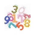 thumbnail image 4 of Topumt 10Pcs Cartoon Floral Wooden Number Shape Fridge Magnet Decor Baby Educational Toy, 4 of 5