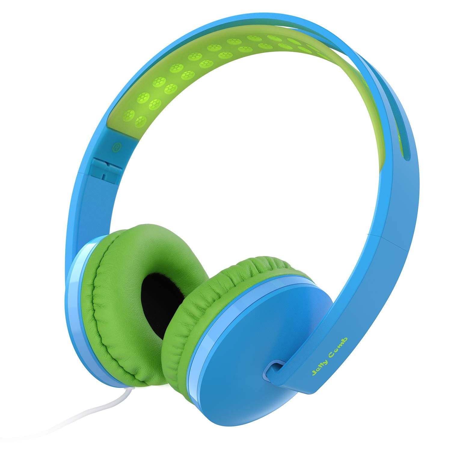 On Ear Headphones with Mic, Jelly Comb Foldable 3.5mm Wired Headphones