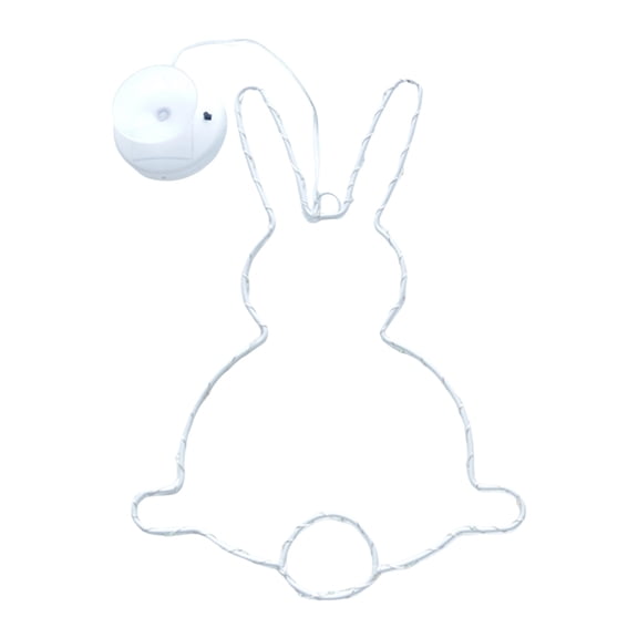 Easter Window Lights for Easter Decorations Indoor, Hanging Window Lights Battery Operated Lighted Egg Rabbit Shaped LED Lamp for Holiday Indoor Home Decor