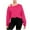 Hot Pink, variant on CheerKidz Women Fashion Asymmetrical Off Shoulder Long Sleeve Oversized Sweatshirt Cropped Casual Top Comfortable Loose Fit Trendy Streetwear Soft Breathable Everyday Wear(Black,L)