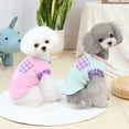 thumbnail image 3 of Sleeveless Lace Plaid Pocket Pet Apparel - Breathable Cat Puppy Vest for Spring/Summer Parties, 3 of 8