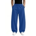thumbnail image 6 of Evdexr Mens Sweatpants Straight Leg Baggy Sweats 2026 Gym Athletic Loose Fit Pants Drawstring Lightweight Breathable Lounge Trousers with Pockets L, 6 of 7