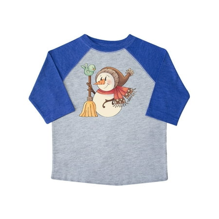 

Inktastic For the Birds Snowman Gift Toddler Boy Girl T-Shirt