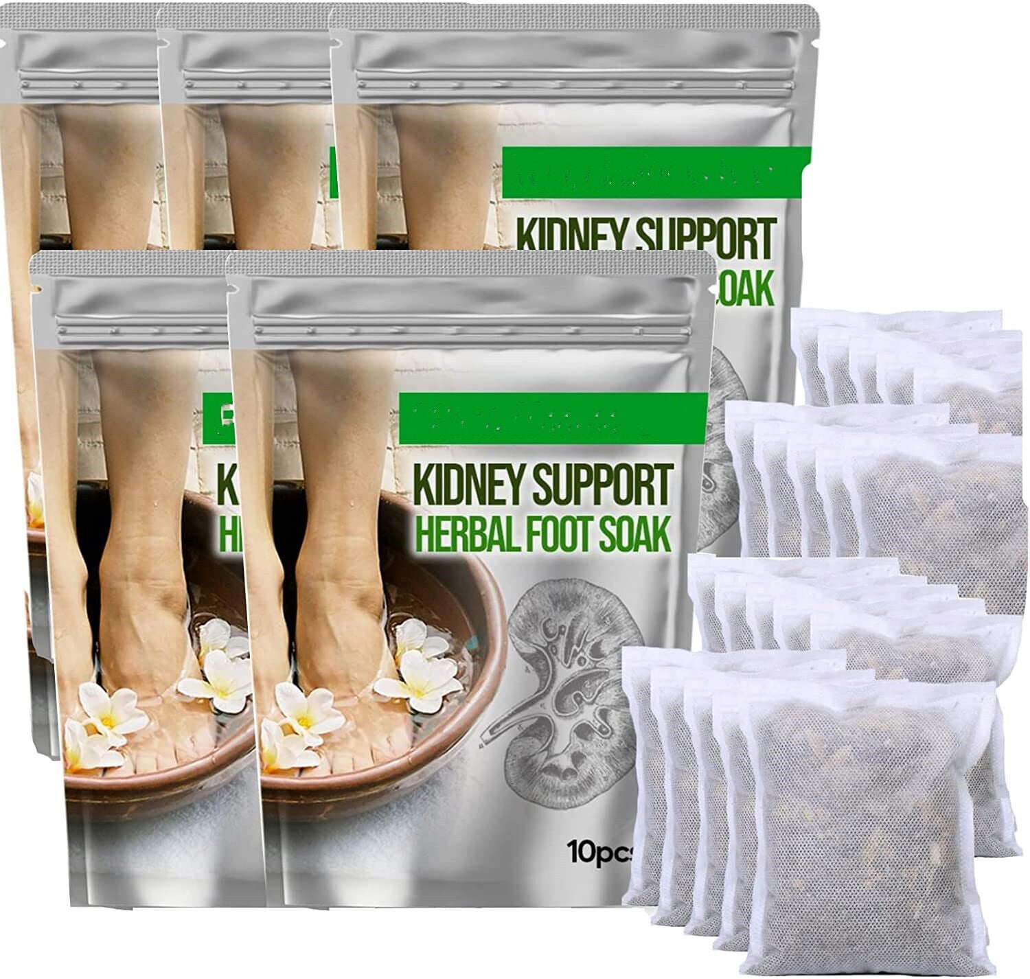 PureCleanse Kidney Support Herbal Foot Soak, Lymphatic Drainage Ginger