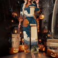 thumbnail image 2 of 2 Piece Sets For Women 3/4 Sleeve Halloween Fashion Clothing & Wide Leg Pants Womens Halloween Print Casual Fall Airport Travel Outfits, 2 of 5