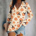 thumbnail image 2 of Camisas Para Mujer de Gran Tamaño Con Cuello en V, Camisetas Con Estampado de Festival, Camisetas de Manga Corta, Blusas Odeerbi ODB132532, 2 of 4