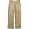 Boys' Durable Twill Flat-Front Pants