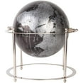 thumbnail image 1 of Home Essentials & Beyond 45489 9.5 in. Black Globe on Electro Silver Base, 1 of 1