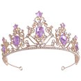 thumbnail image 1 of Corona de novia Tiara nupcial de boda Corona de diamantes de imitación Tiara de diamantes de imitación Tocado de fiesta, 1 of 7