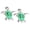 Green, variant on Turtle Earrings 2024 New Diamond Encrusted Turtle Earrings – Personalized Fashionable High End Simple and Versatile Couple Earrings Women’S Earrings and Accessories
