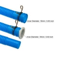 thumbnail image 2 of Uxcell Universal Air Conditioner Drain Hose 18mm ID 5.3ft Thickened with Clamp, Blue Pack of 3, 2 of 7