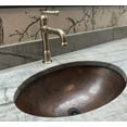 thumbnail image 4 of SimplyCopper Rio Grande Oval Copper 21" x 15" x 5.5" Drop-In Sink, 4 of 5