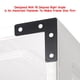 thumbnail image 4 of 100pcs Black L Forma Plana Plata Plata Puerta Soporte Para Marco Sunnimix Placa de esquina en forma de L, 4 of 7