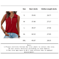 thumbnail image 5 of MORTTIC Women's V-Neck Ribbed Tank Top, Sleeveless Shirt with Zipper, Casual Loose Fit Summer Top, S, 5 of 5