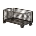 thumbnail image 2 of Organizador rodante debajo del escritorio, carrito de almacenamiento con ruedas, pequeño carrito utilitario, organizador de archivos colgante de malla Negro, 2 of 8